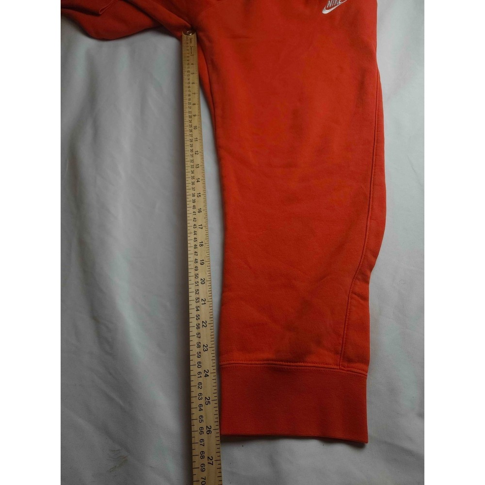 Nike Jogger Sweatpants Mens Large Orange Fleece Athleisure Urban Normcore Casual - Picture 2 of 7